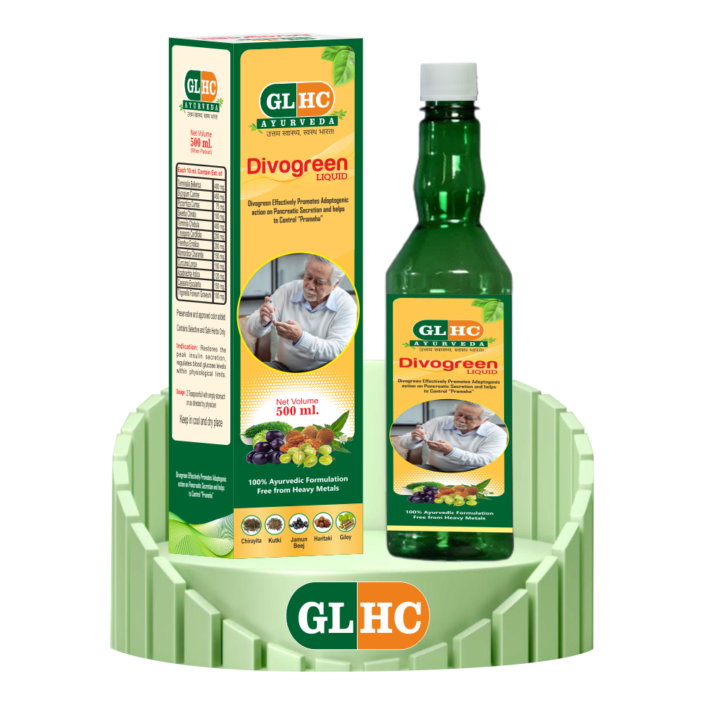 DIVOGREEN LIQUID – Ayurvedic Sugar Care Formula with 12 Natural Herbs